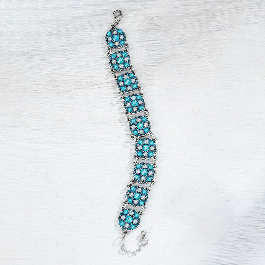 Brilliant Blue Crystal Bracelet
