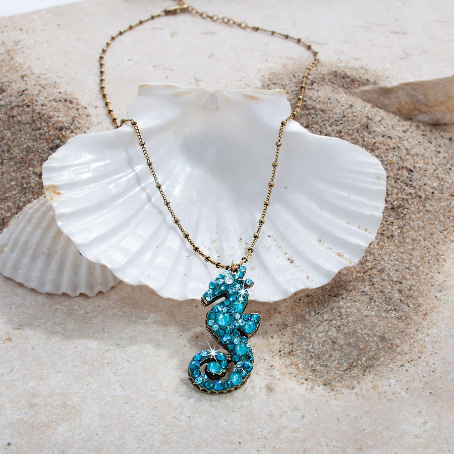 Sparkling Seahorse Necklace