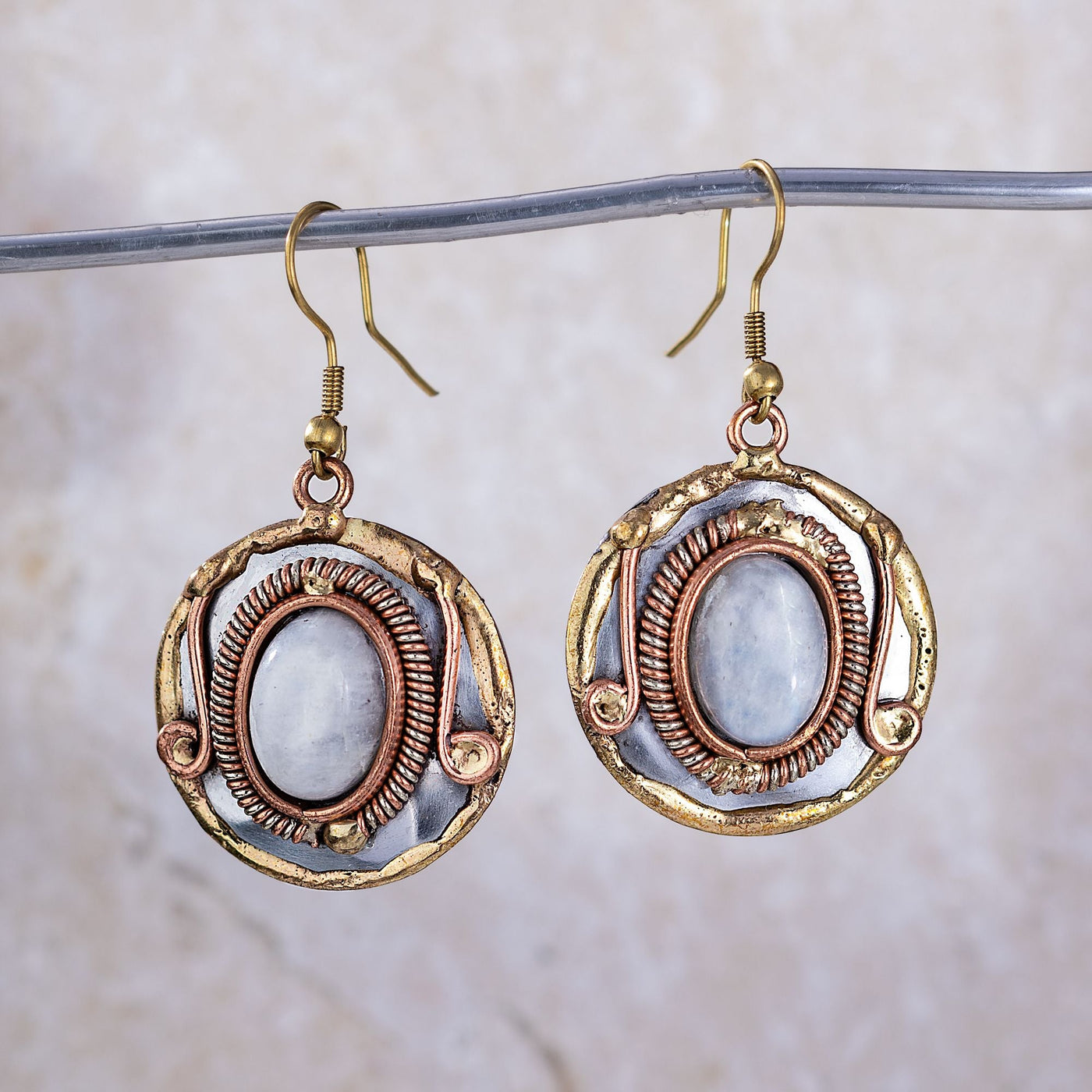 Misty Moonrise Moonstone Earrings (Preorder)