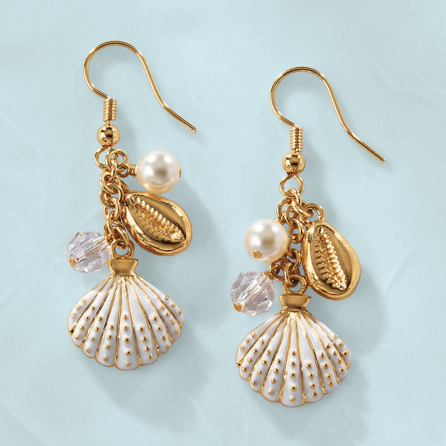 Swarovski Crystal Seashell Earrings