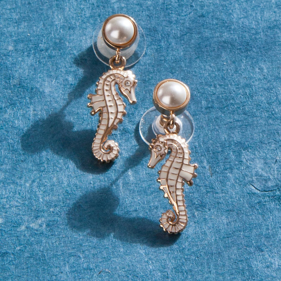 Coastal Charms Seahorse Earrings