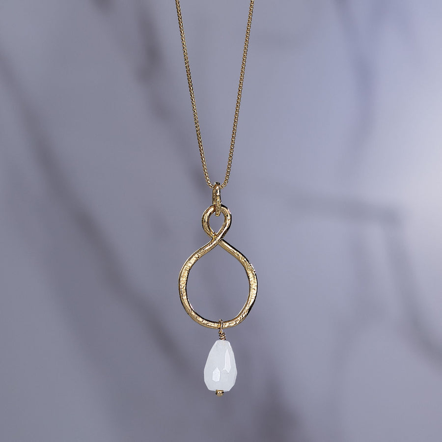 Moonstone Infinity Necklace