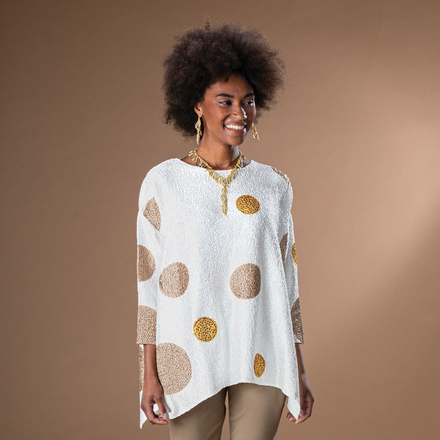 Going Dotty Crinkle Tunic