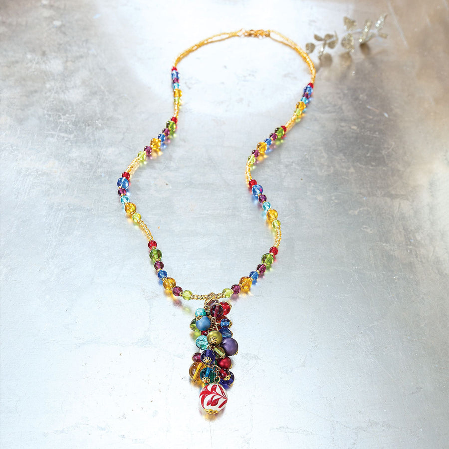 End Of The Rainbow Murano Glass Necklace