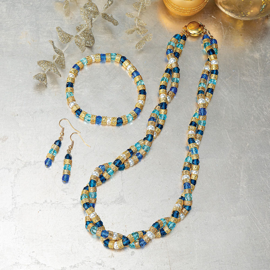 Blue Spark Murano Glass Necklace