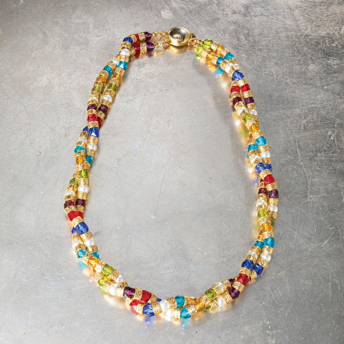 Bits Of Rainbow Murano Glass Necklace