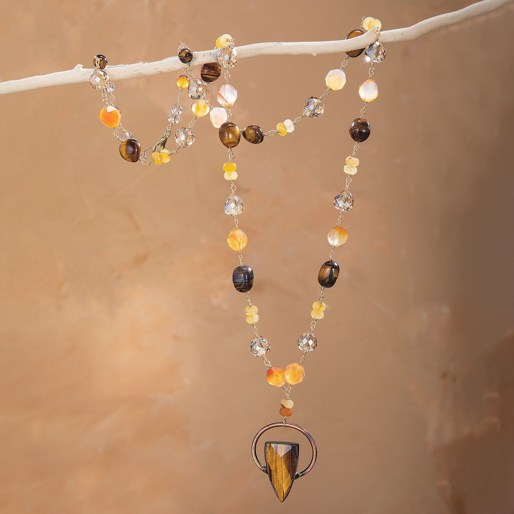 Glowing Tiger's Eye Necklace