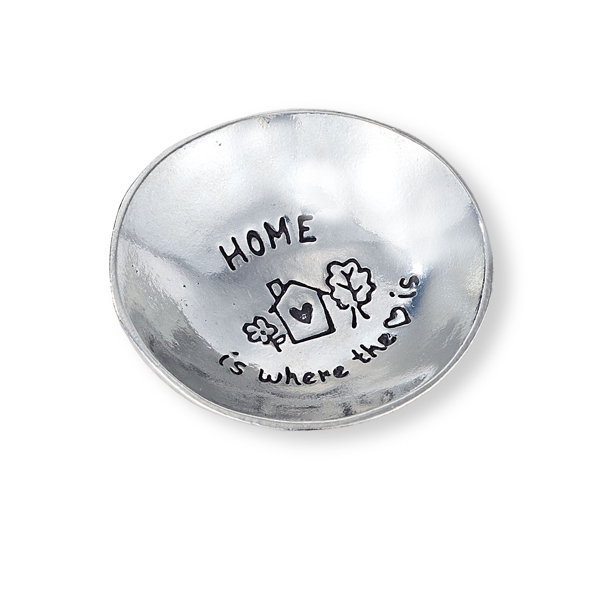 ''Home Sweet Home'' Pewter Trinket Dish