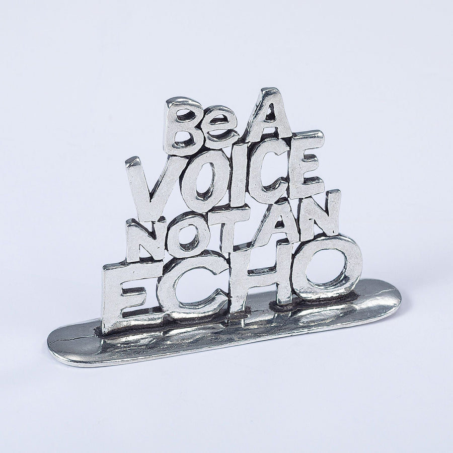 Be A Voice Pewter Plaque