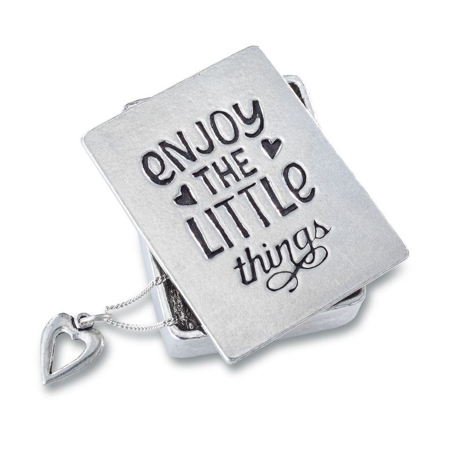 Enjoy The Little Things Pewter Wish Box