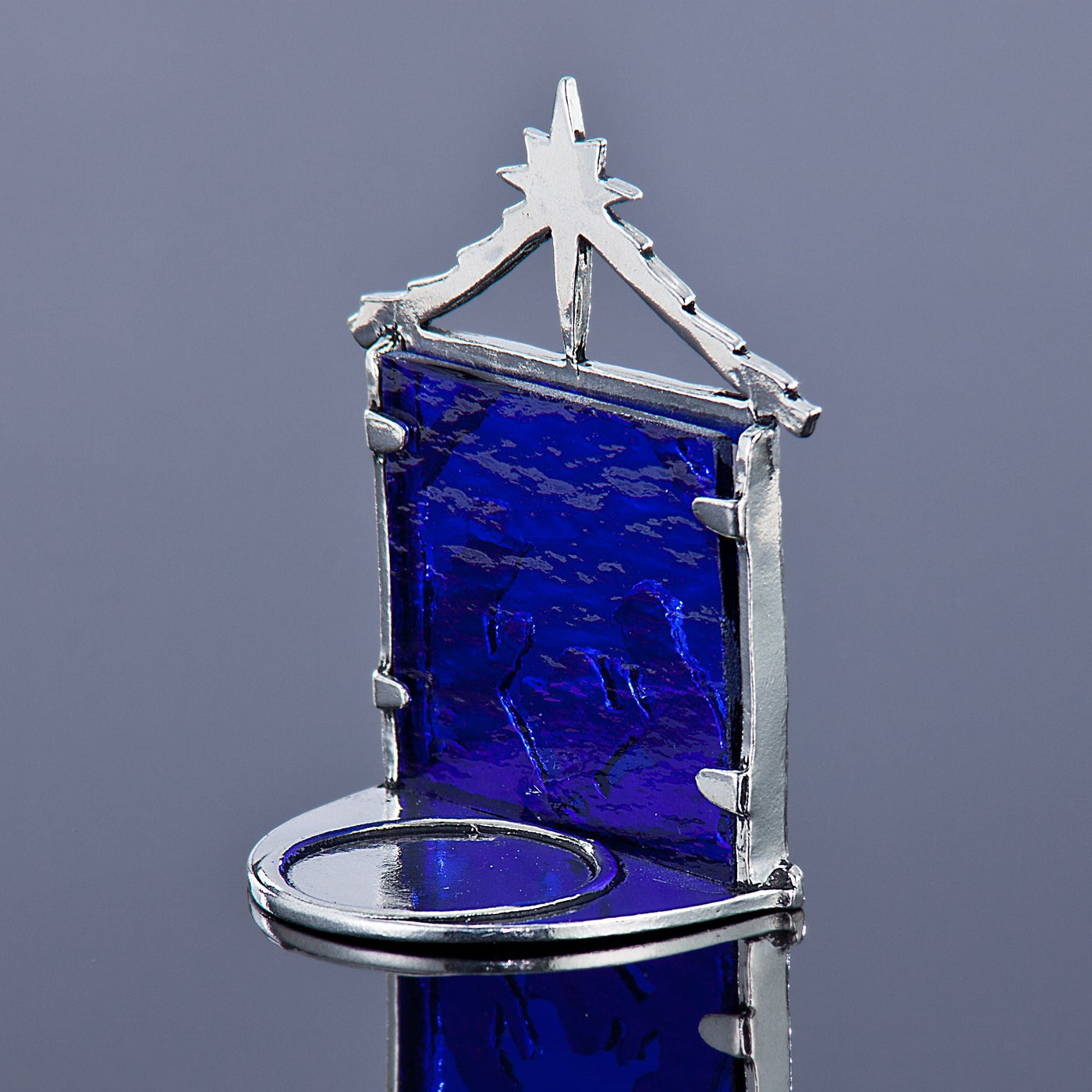 Pewter Nativity Tealight Holder