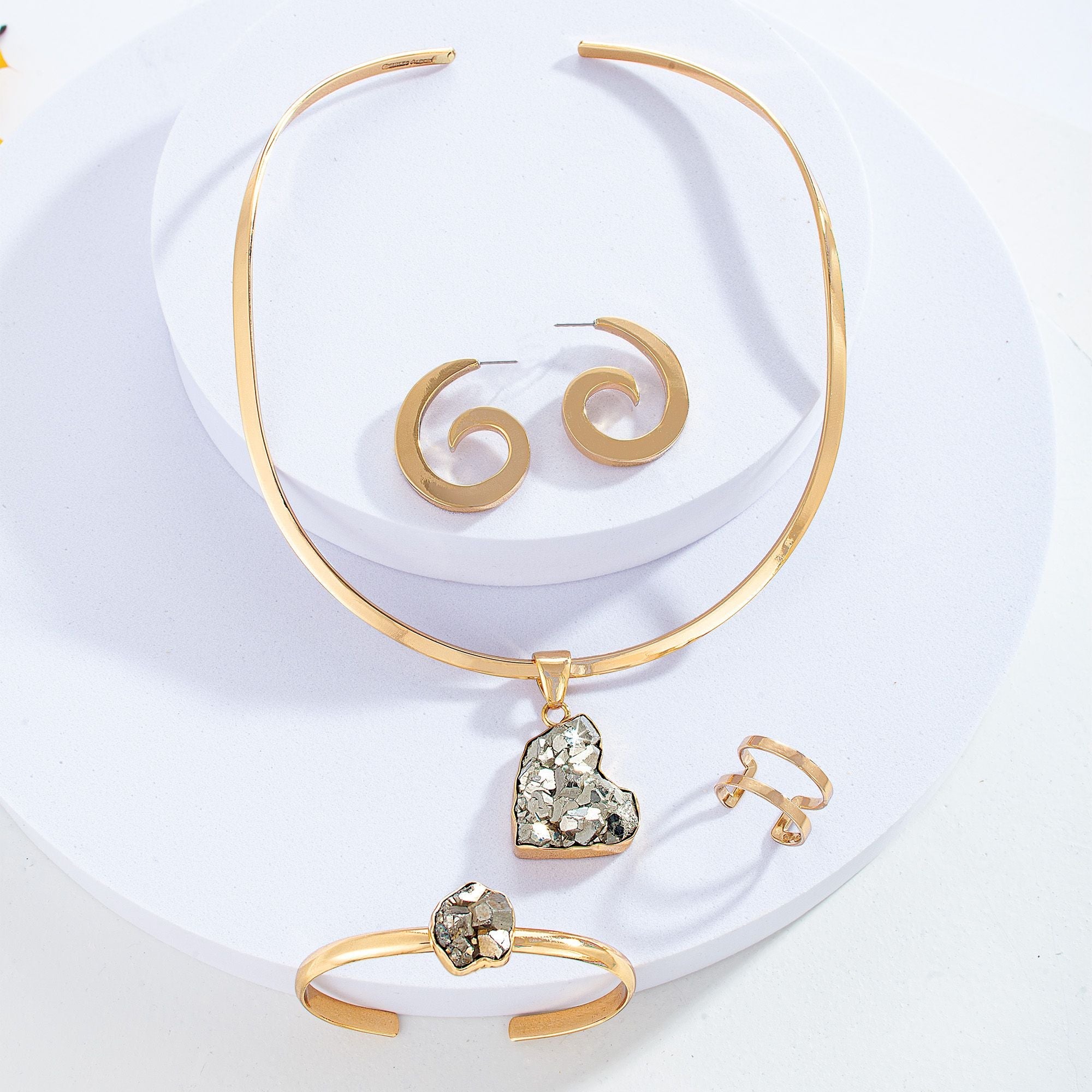 Golden Fire Pyrite Necklace