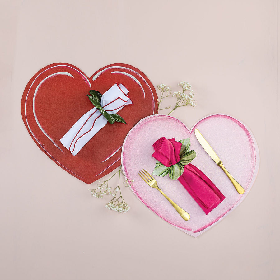 Pink Lovely Hearts Place Setting
