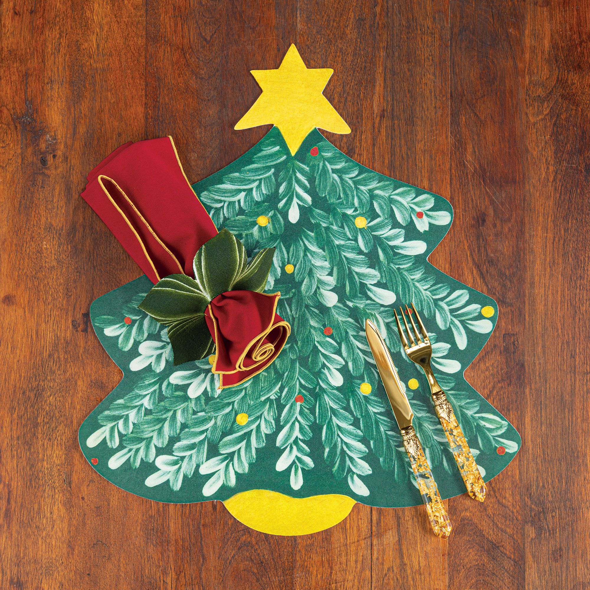 Christmas Tree Place Setting Uno Alla Volta