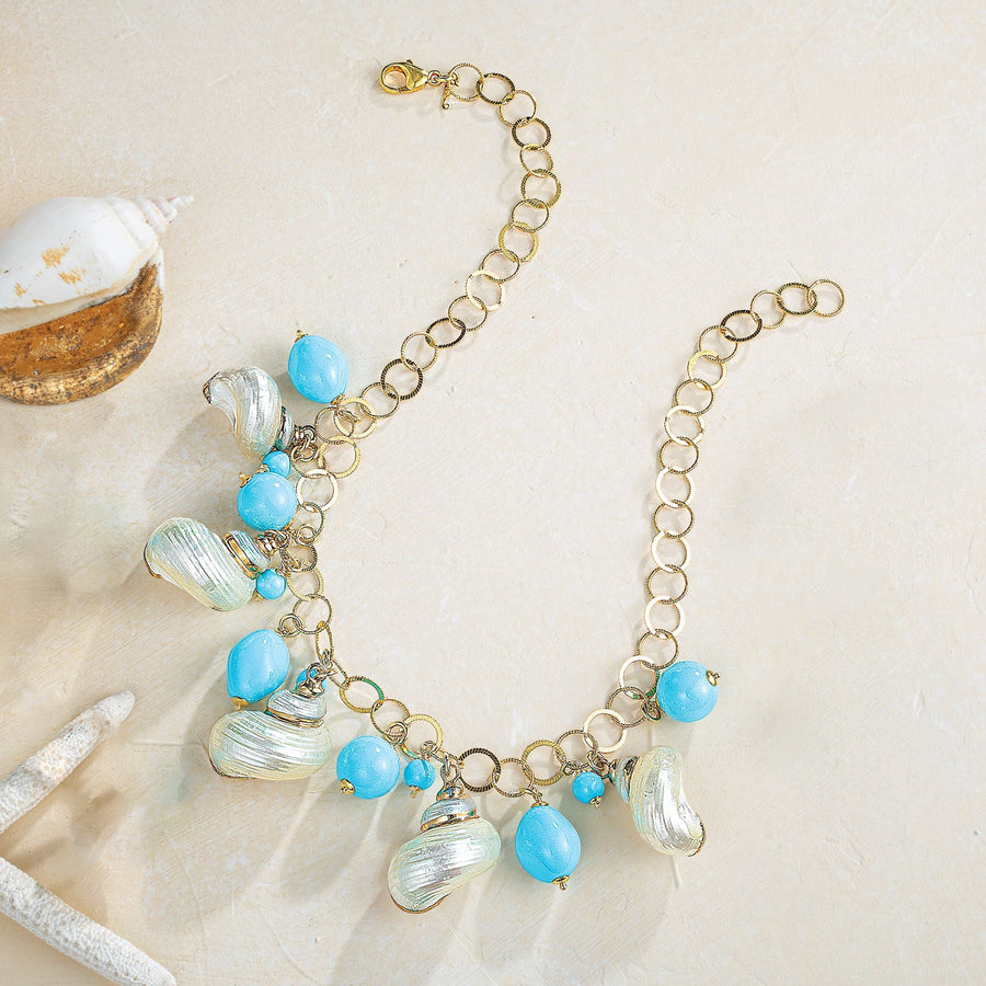 Sea Tides & Turquoise Necklace