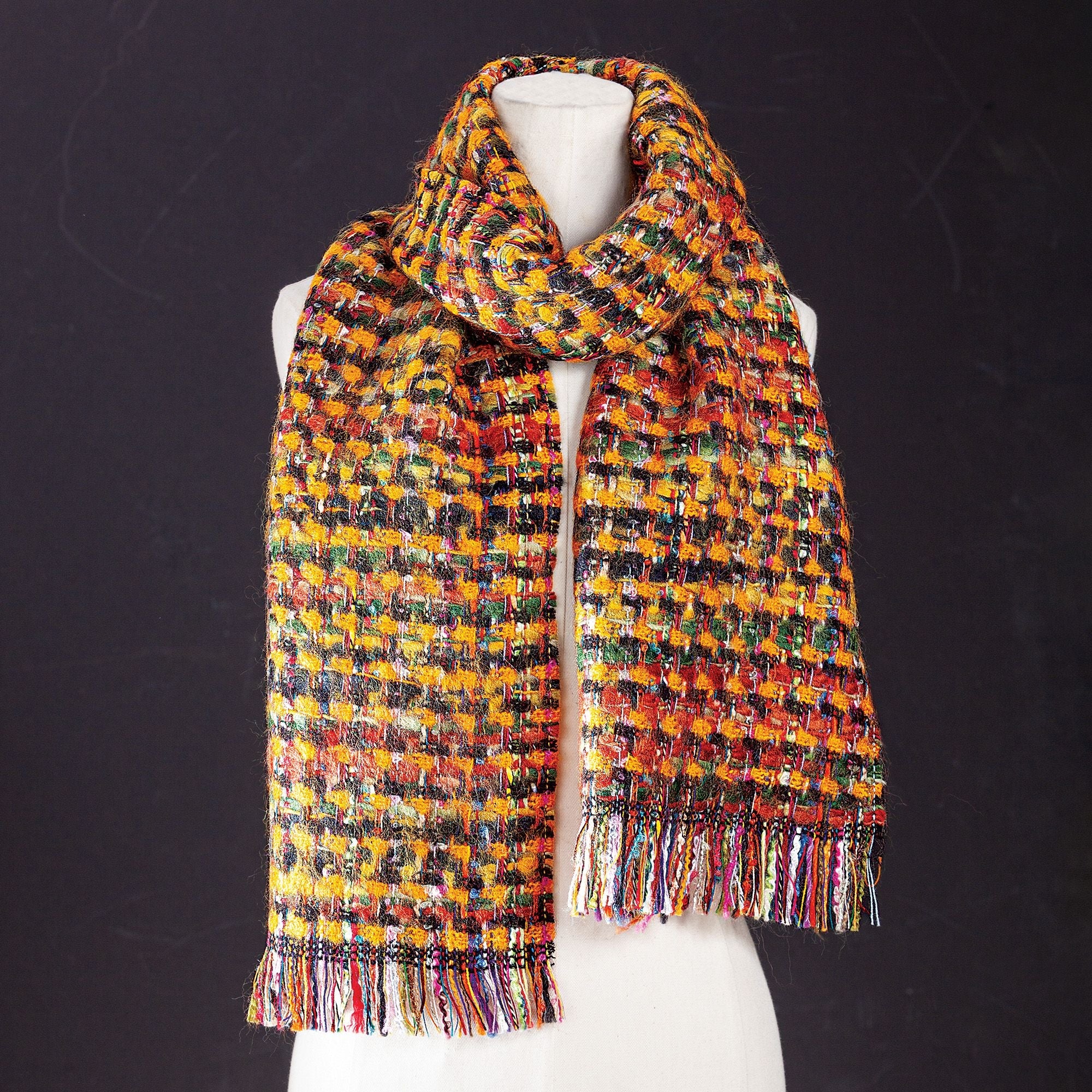 Wrapped In Gold Woven Scarf