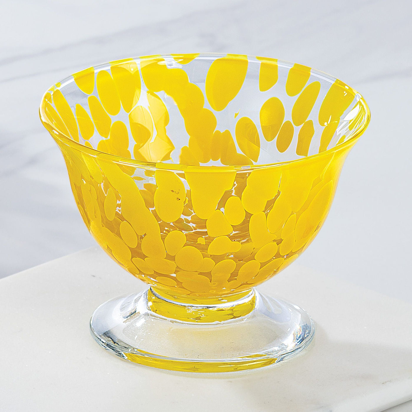 Murano-Style Rainbow Glass Bowls Set Of 6