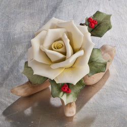 Capodimonte Porcelain White Rose | Uno Alla Volta