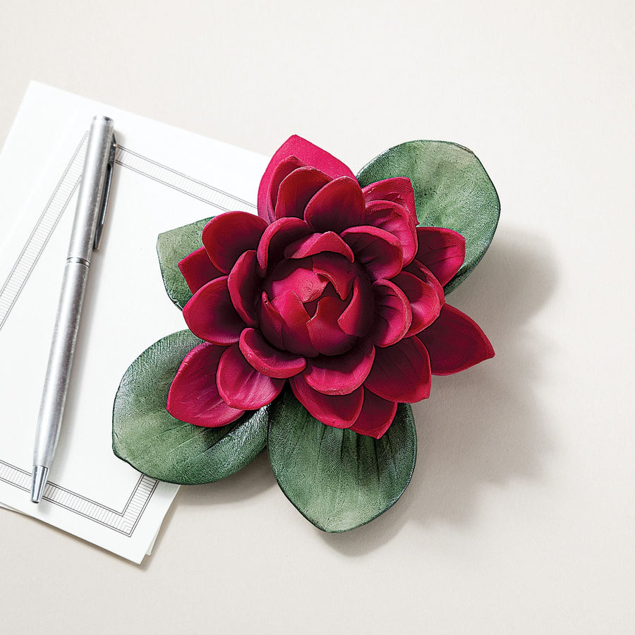 Capodimonte Porcelain Plum Dahlia