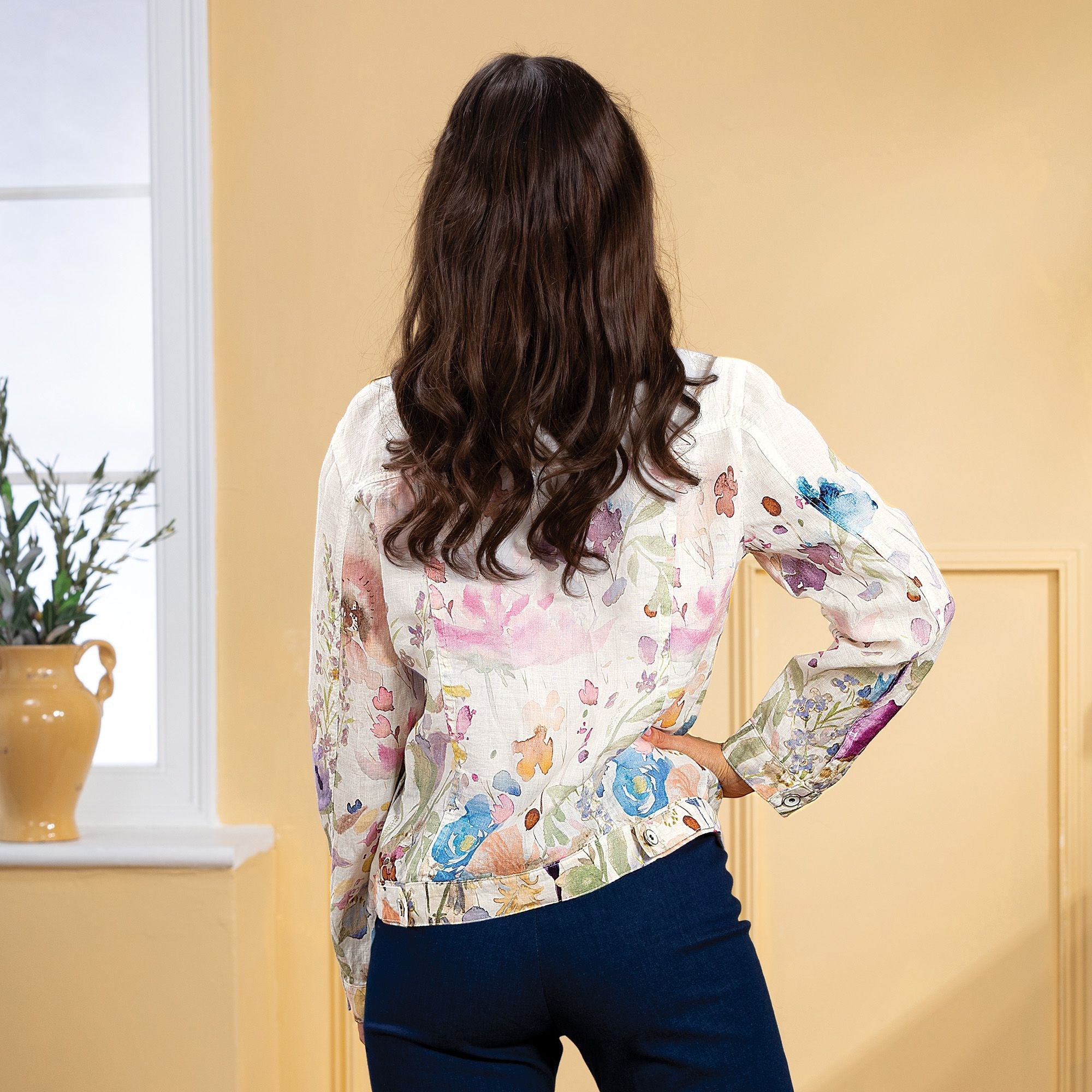 Floral Watercolor Jacket