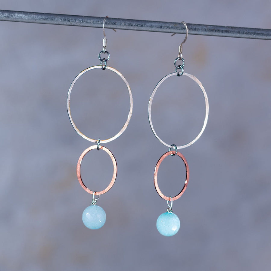 ''Raining Gems'' Amazonite Earrings