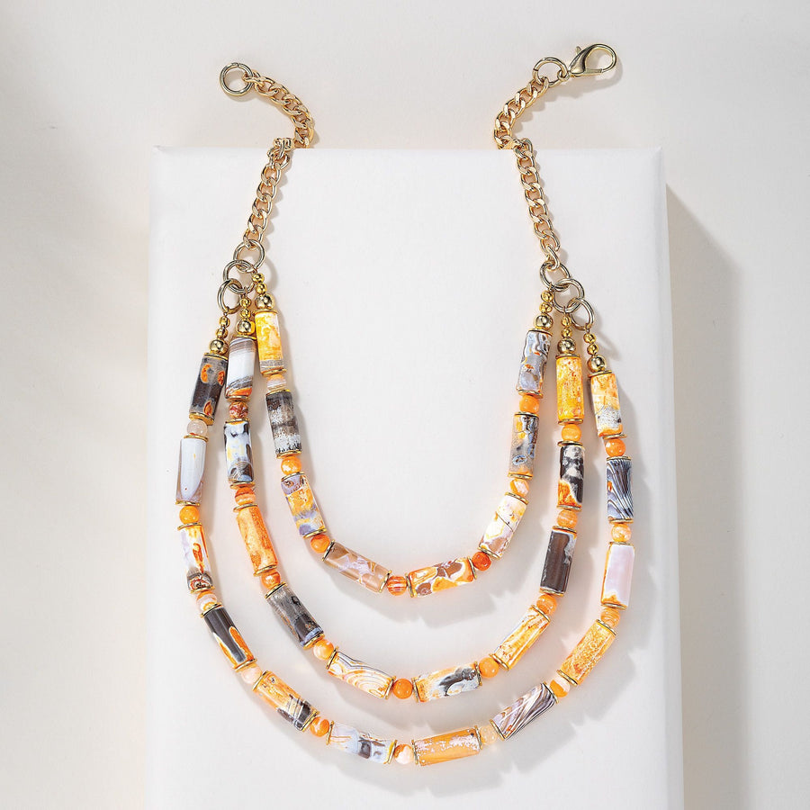 Stones Of Sunset Necklace