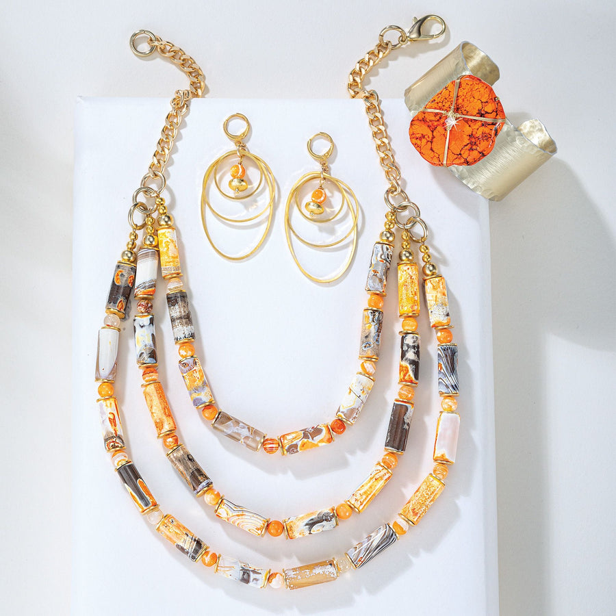 Stones Of Sunset Necklace