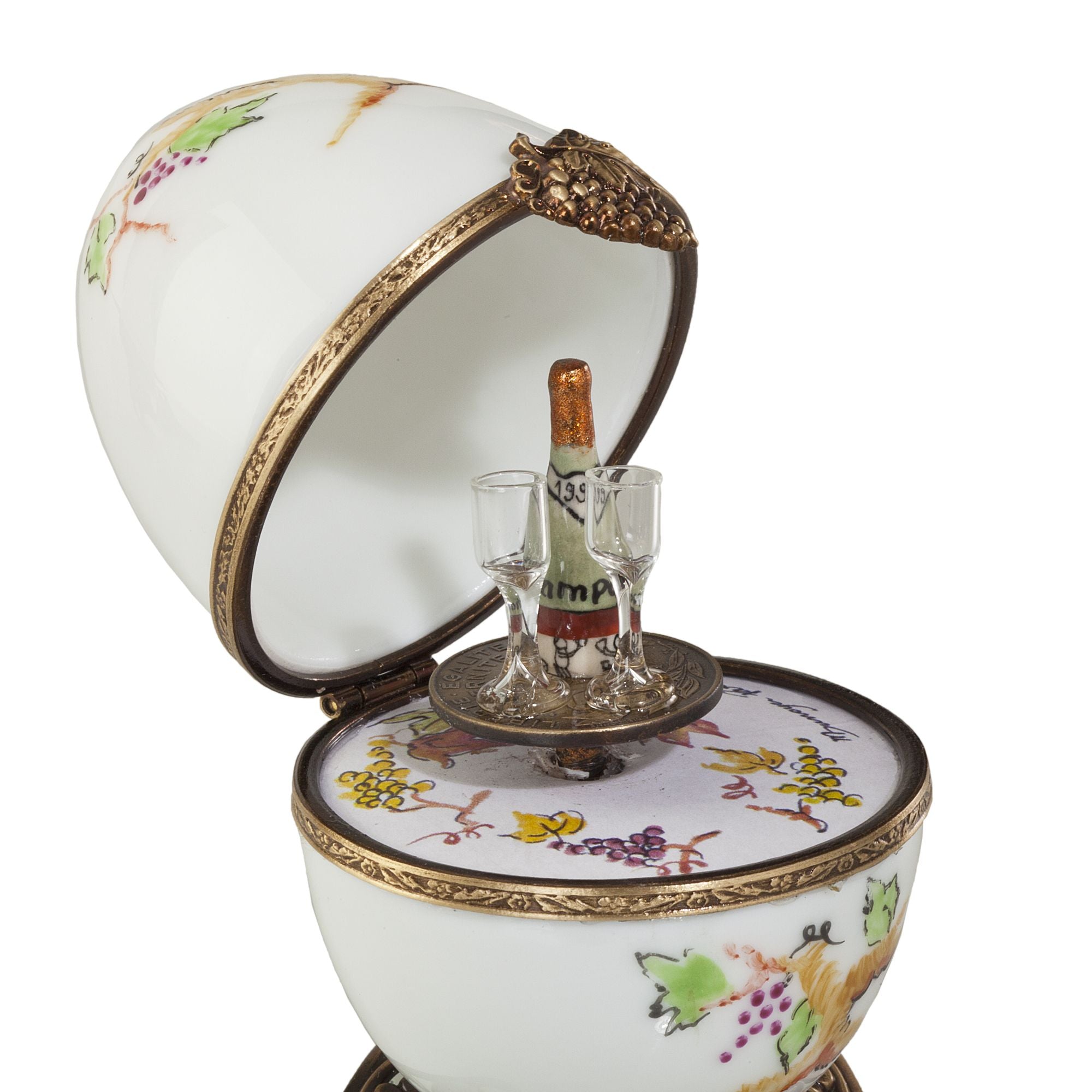 Limoges Porcelain A Toast To Tradition Musical Egg