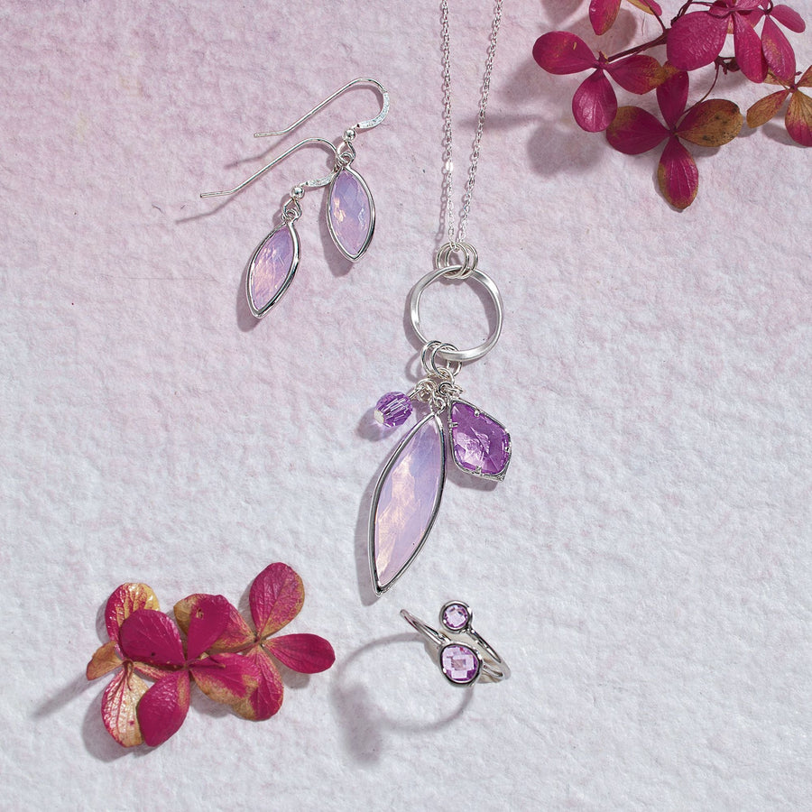 Lavender Skies Crystal Necklace