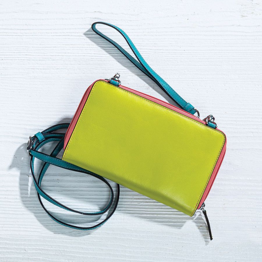 Paradise Multicolored Crossbody Wallet