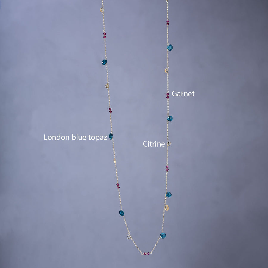''Gentle Breeze'' Gemstone Necklace