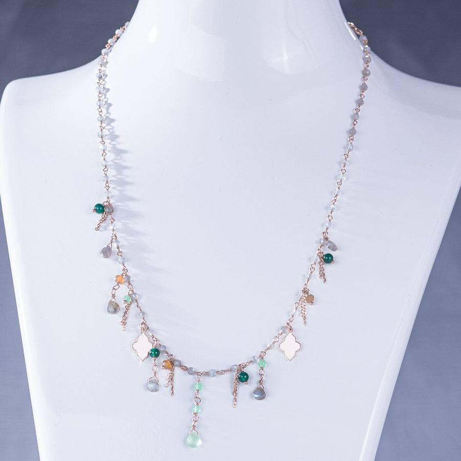 ''Inner Sparkle'' Gemstone Necklace