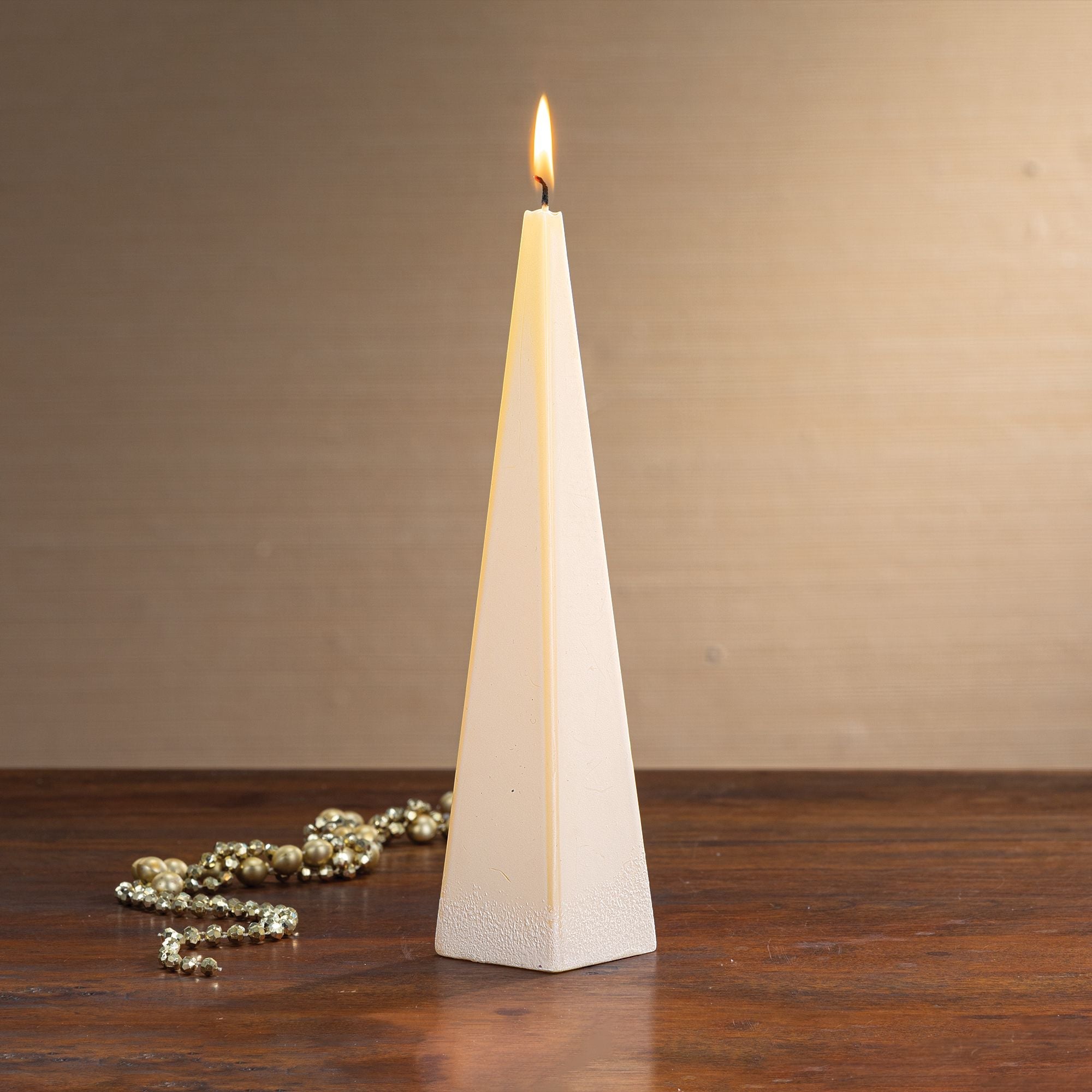 Hand-Painted Golden Angel Candle