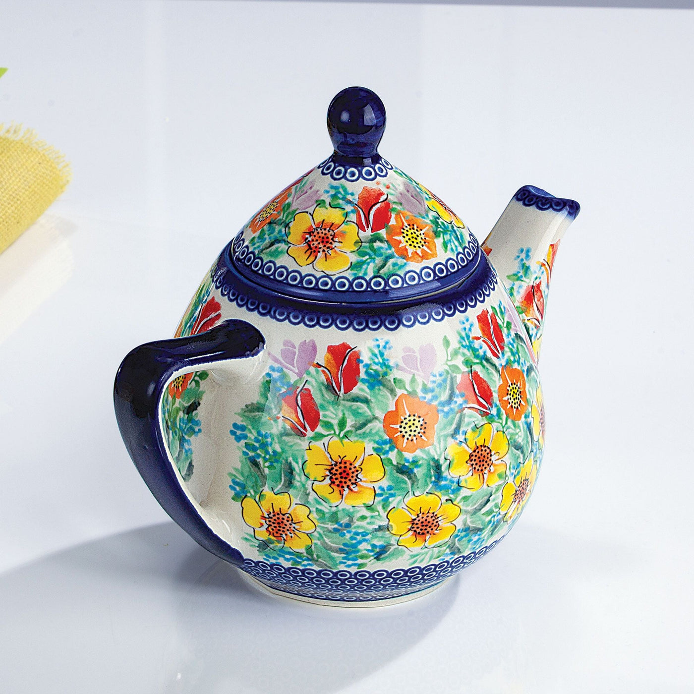 Polish Pottery Mountain Meadow Floral Teapot