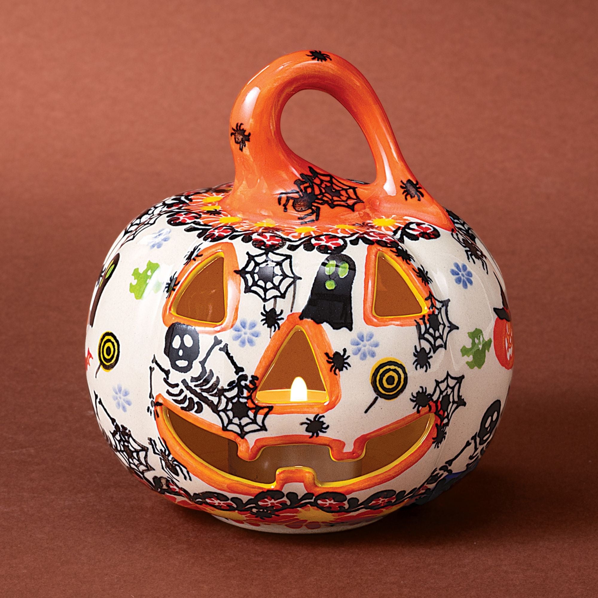 2023 Edition Halloween Polish Pottery Mini Jack-O'-Lantern