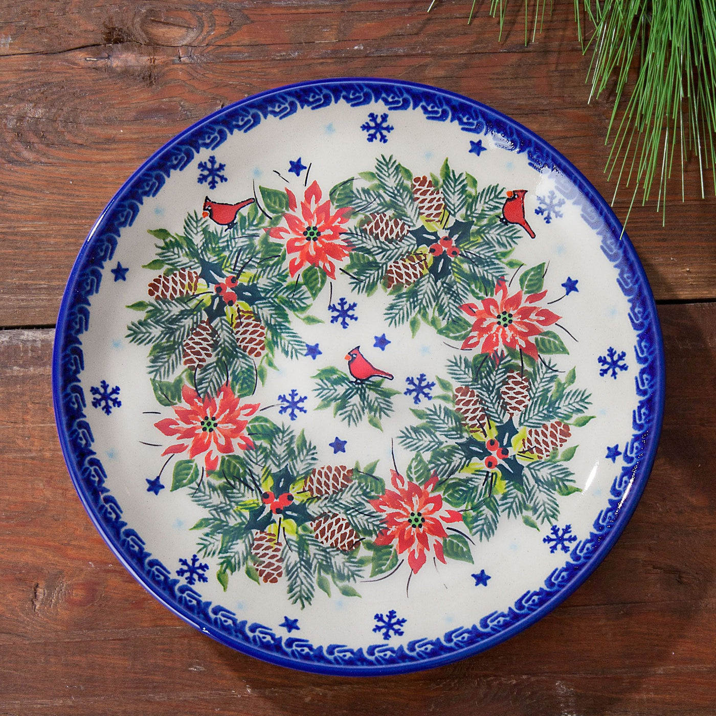 Polish Pottery ''Woodland Winter'' Plate