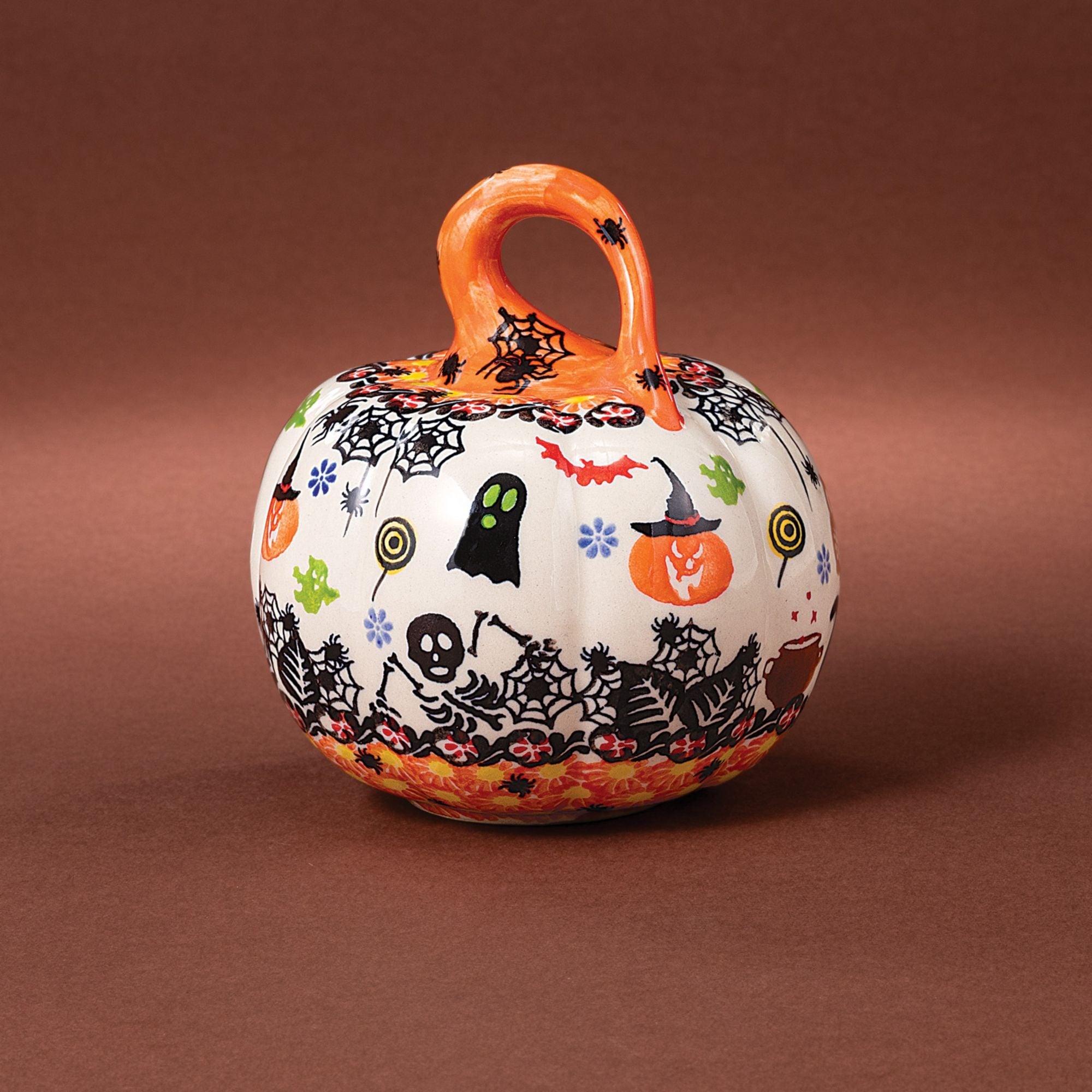 2023 Edition Halloween Polish Pottery Mini Pumpkin