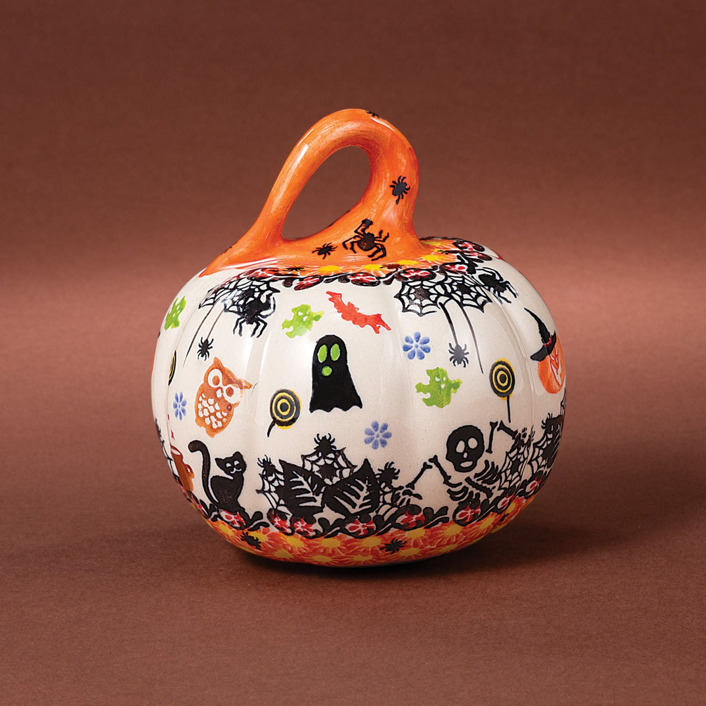 2023 Edition Halloween Polish Pottery Mini Pumpkin