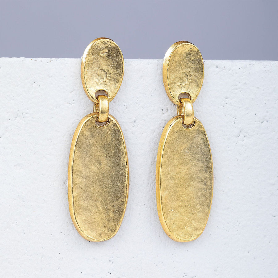 Cascading Gold-Plated Earrings