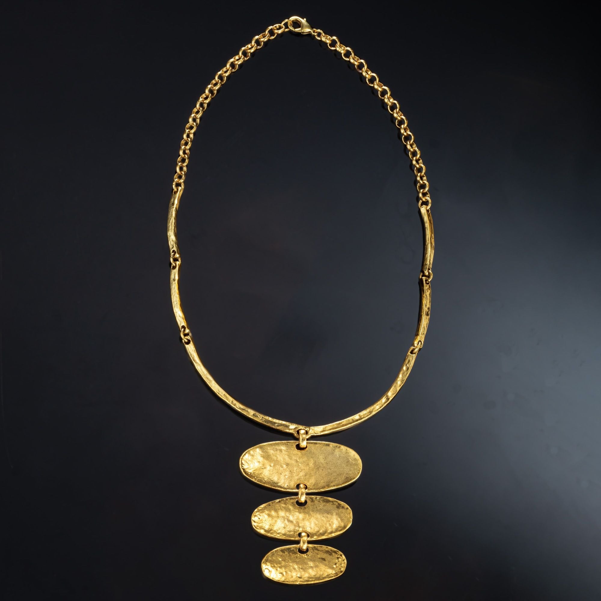 Cascading Gold-Plated Necklace