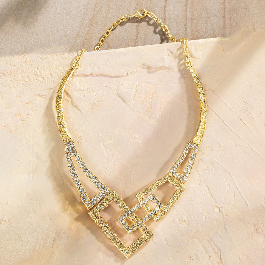 Lustrous Art Deco Gold Necklace