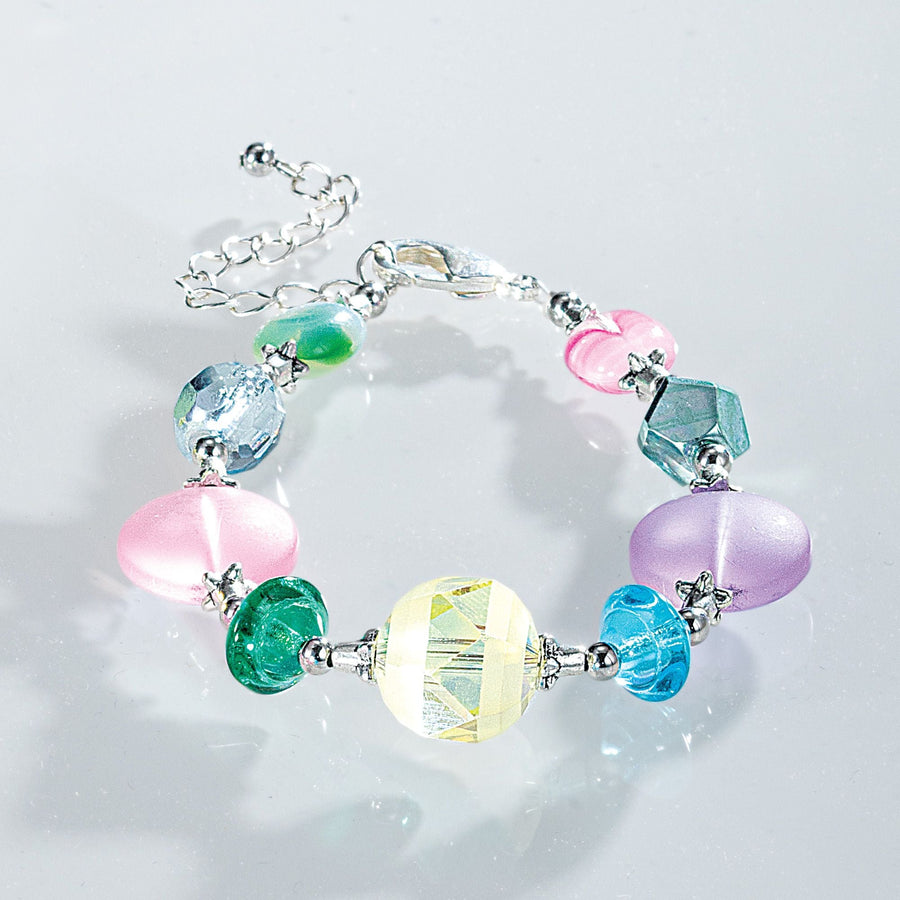 Rainbow Row Pastel Glass Bracelet