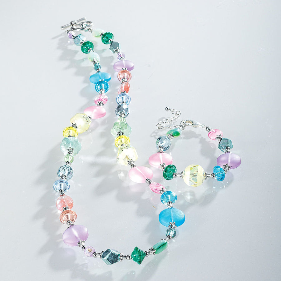 Rainbow Row Pastel Glass Bracelet