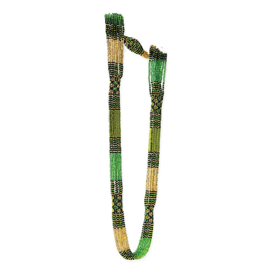 Green Guatemalan Seed Bead Necklace
