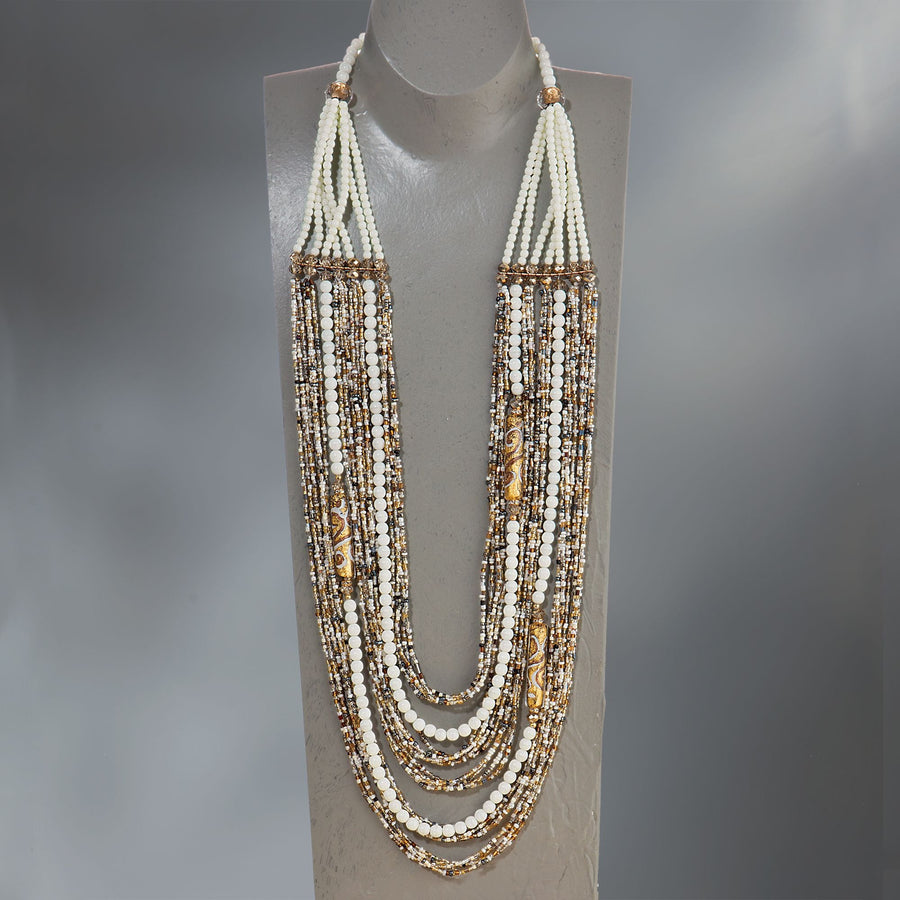 Murano Glass ''Divine Elegance'' Multi-Strand Necklace