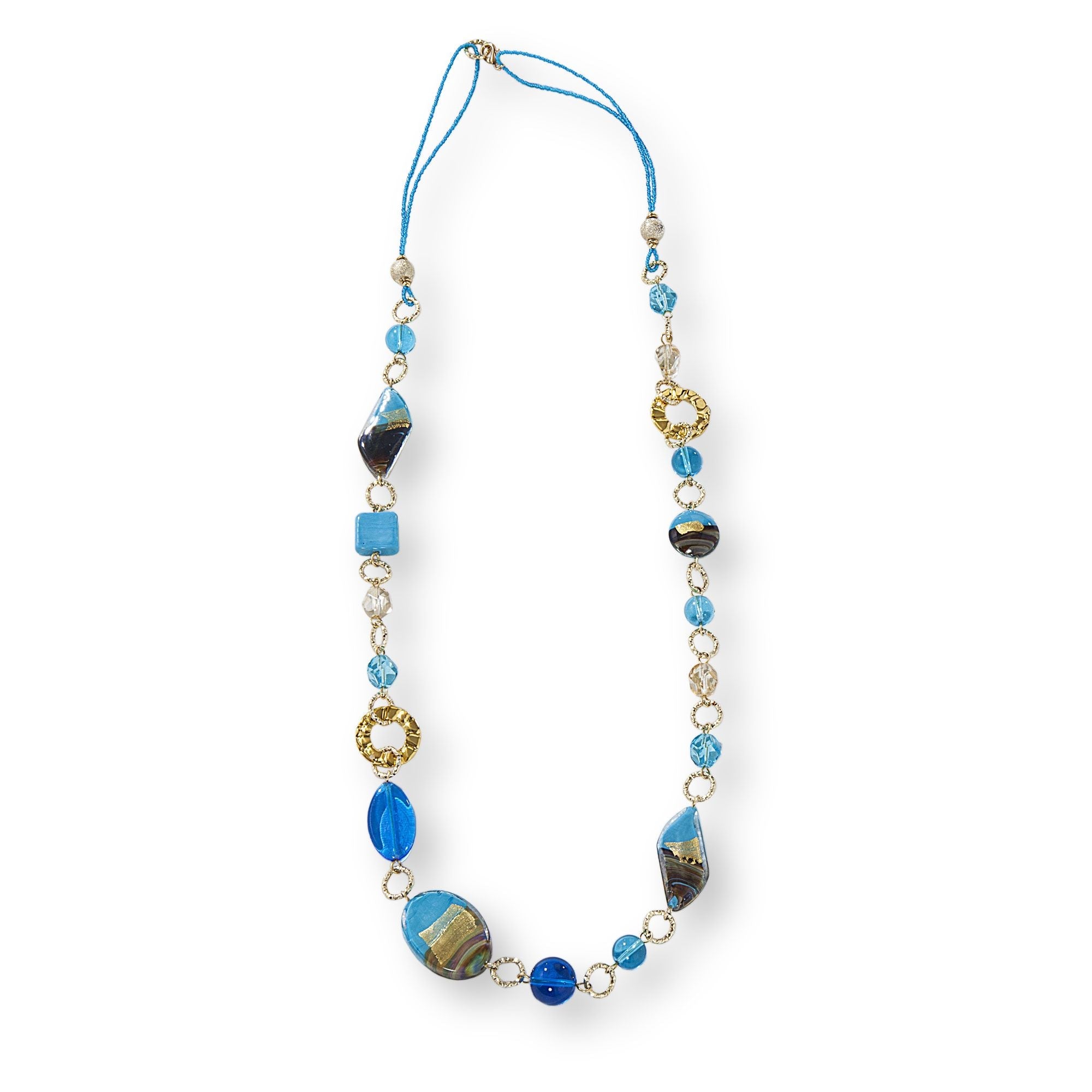 Murano Glass ''Golden Shore'' Necklace