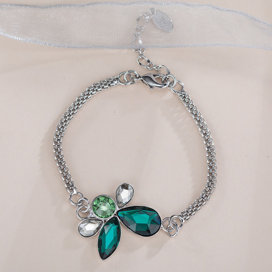 Emerald Crystal Angel Bracelet