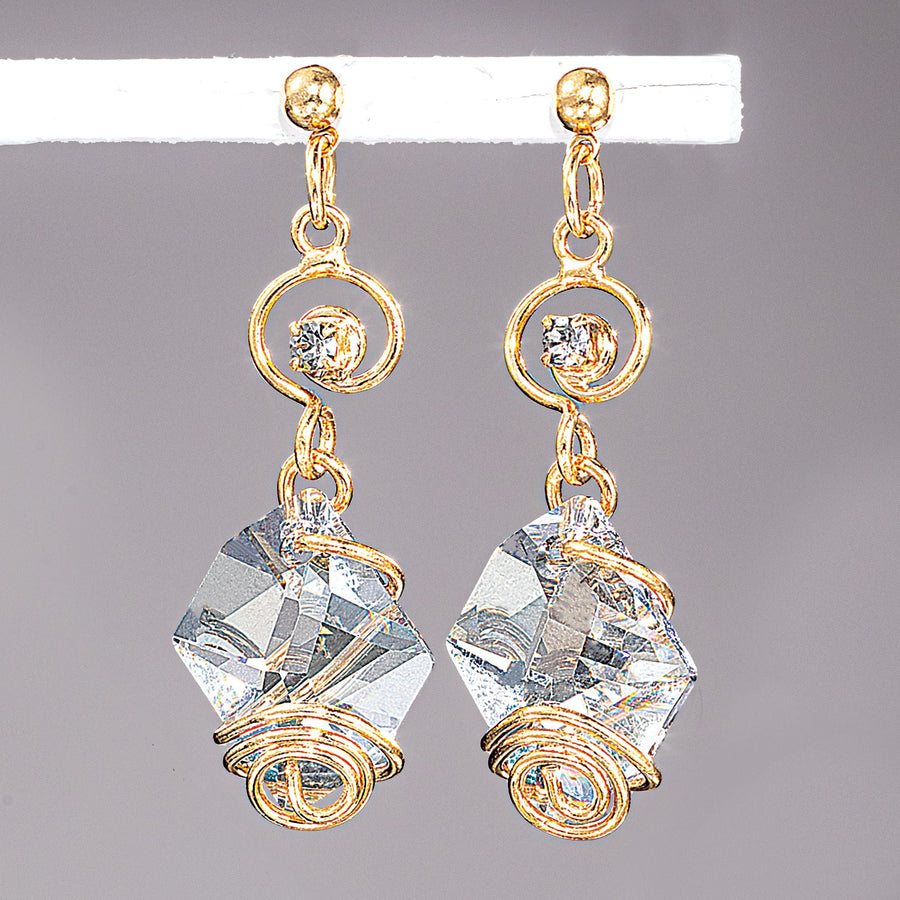 Exquisite Crystals Dangle Earrings