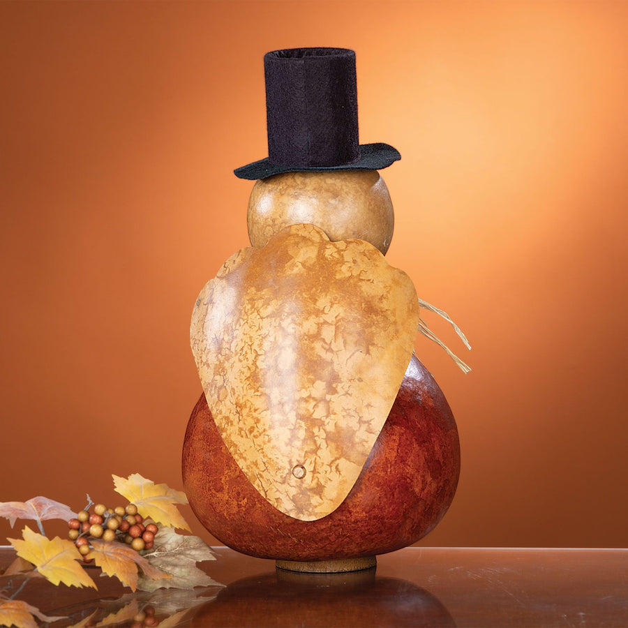Thanksgiving Theo Turkey Handcrafted Gourd