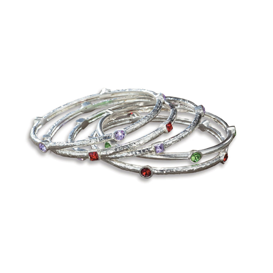 Crystal-Accented Bangles